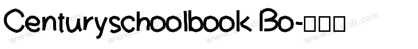Centuryschoolbook Bo字体转换